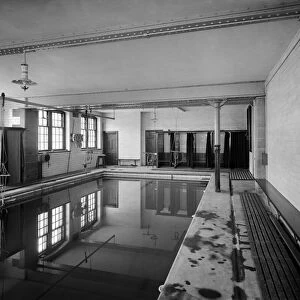 View of the swimming pool at Bruntsfield Primary School, Montpelier, Edinburgh Date: 1895