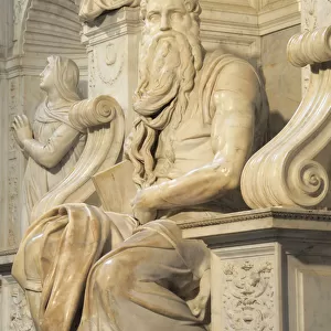 Italy, Lazio, Rome, Esquiline Hill, church of San Pietro in Vincoli, Michelangelos statue Moses