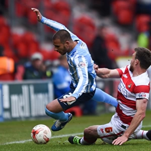 Intense Rivalry: Butler vs. Tudgay Clash at Keepmoat Stadium (Doncaster Rovers vs. Coventry City, Sky Bet League One, 2015-16)