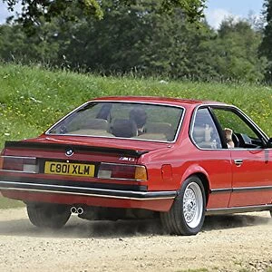 BMW M6, 1986, Red