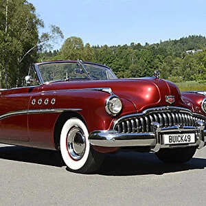 Buick Eight Convertible Coupe, 1949, Red, metallic