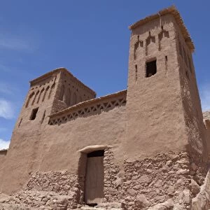 Building in ancient ksar ('fortified city'), Ait Benhaddou, Souss-Massa-Draa, Morocco, may