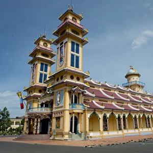 Cao Dai temple, Tay Ninh Holy See, Tay Ninh, Tay Ninh Province, Vietnam, December