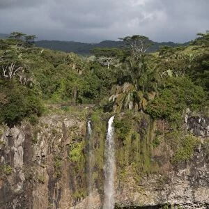 Chamarel Waterfall from St. Denis and Viande Salee Rivers, Black River Gorges N. P. Black River District, West Mauritius