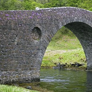 Clachan Bridge, known as The Bridge Over the Atlantic as it crosses tiny channel of Atlantic, Clachan Sound, Argyll