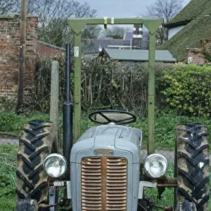 Farm machinery, Ferguson TE20, Little Grey Fergie tractor, c. 1955, front view, England