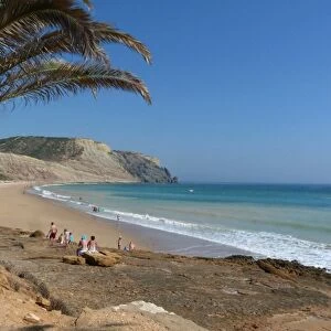 Holiday beach at Praia da Luz Portugal