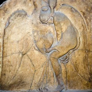 Marble relief of Leda and the Swan, 3rd century