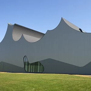 Modern architecture at science theme park, Danfoss Universe, Nordborg, Jutland, Denmark, may