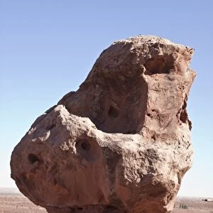 These " mushroom rocks" near vermilion cliffs Arizona are interesting as the earth under them erodes they