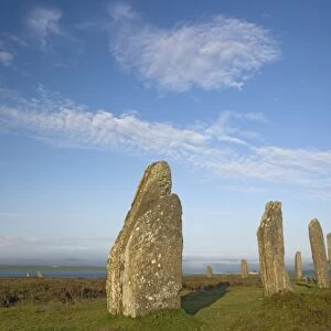 Neolithic stone circle, Ring of Brodgar, Mainland, Orkney, Scotland, june