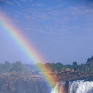 Rainbow At Victoria Falls, Zimbabwe