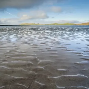 View of beach at low tide, Murreagh Beach, Dingle Peninsula, County Kerry, Munster, Ireland, November View of beach at low tide, Murreagh Beach, Dingle Peninsula, County Kerry, Munster, Ireland, November