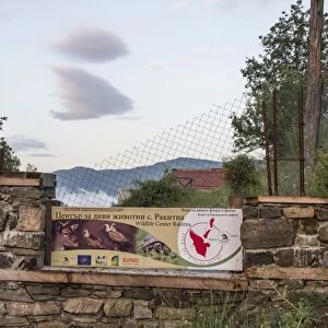 The vulture reintroduction centre at Rakitna, near Kresna gorge Bulgaria