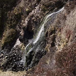 Waterfall below Loch a Bhaile - Mhargaidh on the Ardfin Estate, Isle of Jura, Scotland