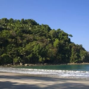 Beach scene at the Manuel Antonio National Park in Puntarenas province, Costa Rica