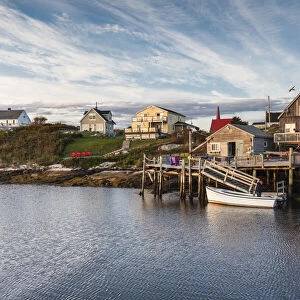 Canada, Nova Scotia, Peggys Cove. Fishing village on the Atlantic Coast