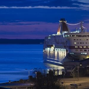 Estonia, Tallinn, Passenger Port, international ferry, dawn