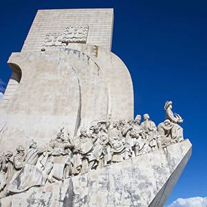 Europe, Portugal, Lisbon. Close-up of Discoveries Monument