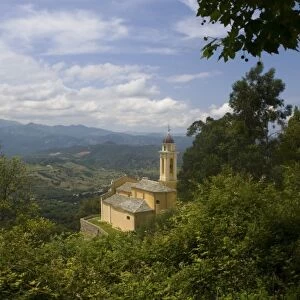 France, Corsica. Church at Poggia d Oletta