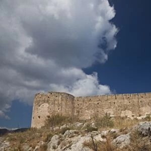 Greece, Crete, old fort overlooking the sea