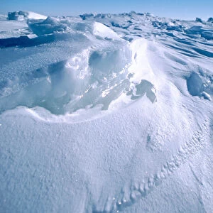 North America, Arctic, Canada, Manitoba, Churchill. Arctic frozen landscape