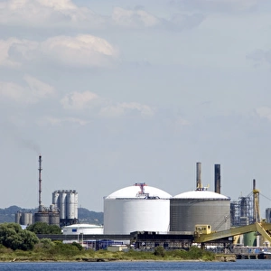 Oil refinery at Le Havre in the department of Seine-Maritime, Normandy, France