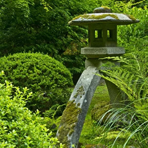 Pagoda; summer; Portland Japanese Garden; Portland; Oregon; USA