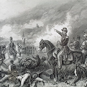Second Italian war of Independence. Napoleon III in the Battle of Solferino. (June 24, 1859)