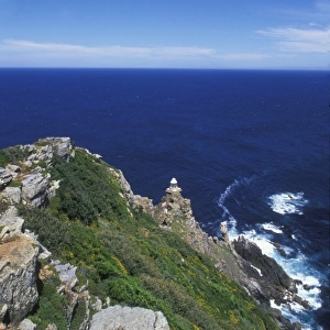 South Africa, Table Mountain National Park, Dias Point Lighthouse at Cape of Good Hope