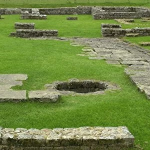 Roman fort along Hadrians Wall in England