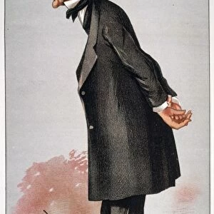 (1806-1873). English philosopher and economist. English caricature lithograph, 1873, by Spy (Sir Leslie Ward)