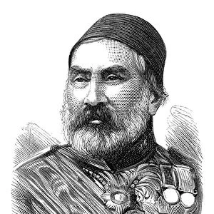 ABDUL KERIM PASHA (1807-1883). Ottoman soldier and commander of the Turkish Army in Serbia