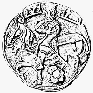 AL-MUQTADIR (908-932). Islamic caliph of Abassid Dynasty. After a silver coin