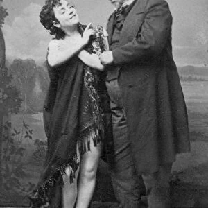 ALEXANDRE DUMAS (1802-1870) and Ada Isaacs Menken (1835?-1868) photographed, probably in Paris