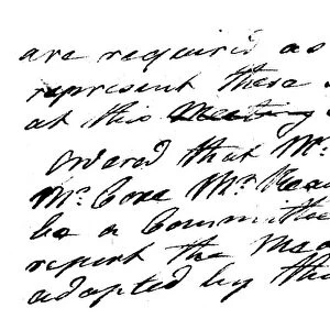 ANNAPOLIS CONVENTION, 1786. Page two of the minutes of the Annapolis Convention