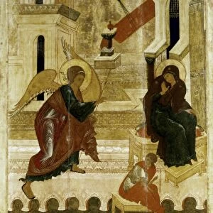 THE ANNUNCIATION. Icon. Moscow School, Russia, 16th century