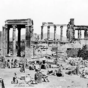 ATHENS: ERECHTHEION. The Erechtheion on the Acropolis in Athens, Greece
