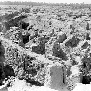 BABYLON: RUINS. A view of the ruins of ancient Babylon, Iraq. Photographed in 1932