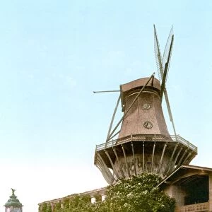 BERLIN: WINDMILL. View of a windmill in Potsdam, Berlin, Germany