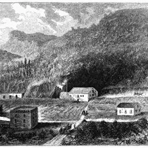 CALIFORNIA: VINEYARD, 1864. Agoston Haraszthys winery Buena Vista in Sonoma, Calfornia