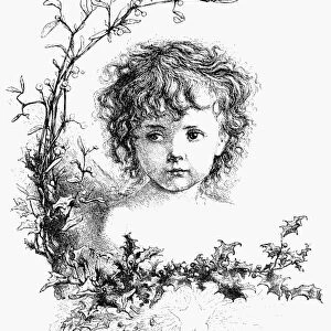 Christ Child (Christkindchen). Line engraving after a drawing by Thomas Nast