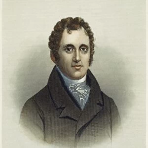DANIEL D. TOMPKINS (1774-1825). American politician. Color engraving, 19th century