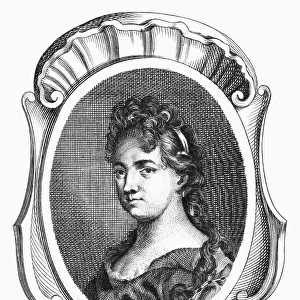 ELISABETH SOPHIE CHERON (1648-1711). French painter. Copper engraving, French, 18th century