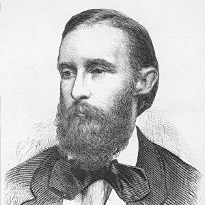 Ferdinand Vandiveer Hayden. American geologist. Line engraving, c1875