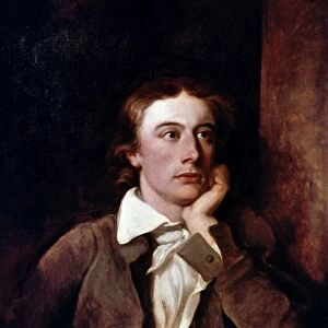 JOHN KEATS (1795-1821). English poet. Oil on canvas by William Hilton (1786-1839)