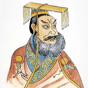 Also known as Ch in Shih Huang Ti or Cheng. Chinese emperor. Chinese drawing