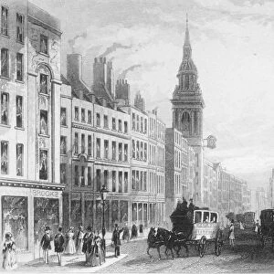 LONDON: CHEAPSIDE. Steel engraving, English, 1852