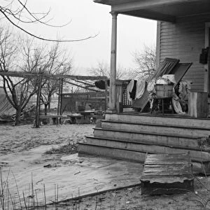 MASSACHUSETTS: FLOOD, 1936. Household debris to be destroyed by board of health in North Hatfield