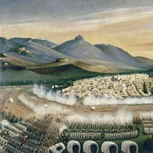 MEXICO: REFORM WAR, 1860. The Battle of Silao, in the state of Guanajuato, Mexico